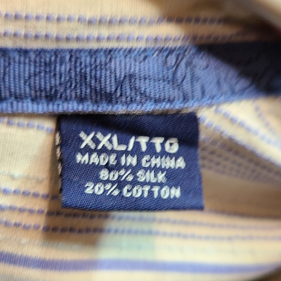 (813) Tommy Bahama Men's Long Sleeve Casual Shirt, Size: 2XL Color: White - Picture 8 of 10